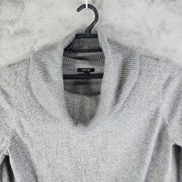 Womens Heather Gray APT 9 Sweater Cowl Neck Long Sleeve Size XL - Picture 4 of 11